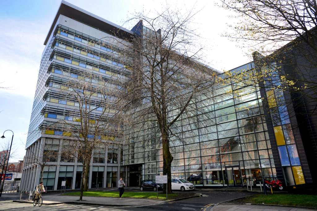 Piccadilly Gate offices, Manchester. Re-sealed roof by Castle Construction with Kemper Systems. Picture by Paul Heyes, Wednesday April 13, 2016.